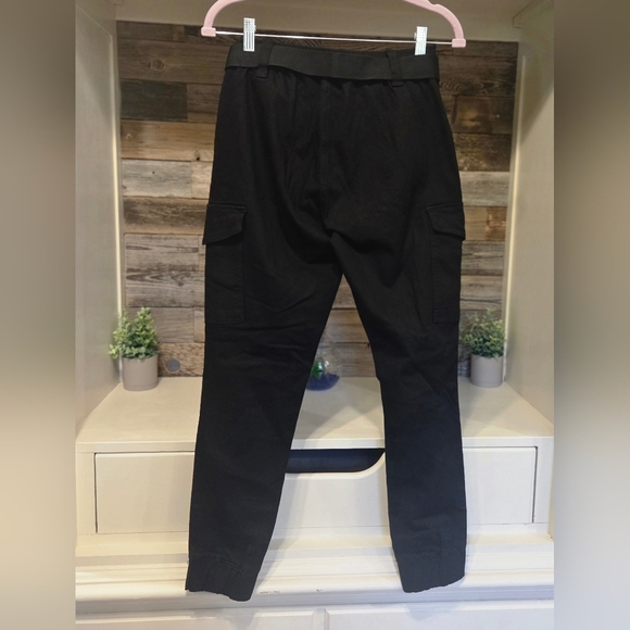 Almost Famous Crave Fame Juniors High-Rise Belted Cargo Pants - Picture 8 of 9